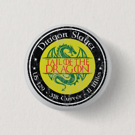 Staart van de Dragon Road US 129 Motorfiets 01 Ronde Button 3,2 Cm