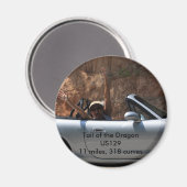 Staart van de Dragon US12911 mijlen, 318... Magneet (Voorkant / Achterkant)