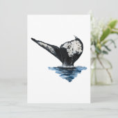 Staart van een walvis (Staand voorkant)