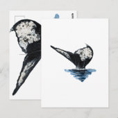 Staart van een walvis briefkaart (Voorkant / Achterkant)