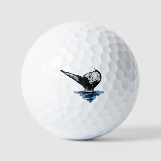 Staart van een walvis golfballen (Voorkant)