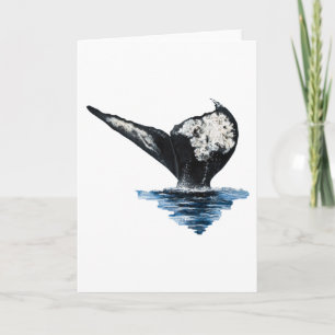 Staart van een walvis kaart