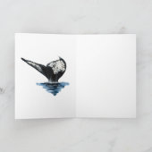 Staart van een walvis kaart (Binnen)