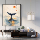 Staart van een Walvis Kunstprint | Poster in Japan