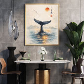 Staart van een Walvis Kunstprint | Poster in Japan