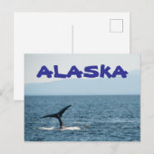 Staart van een walvis Schitterend Alaska ansichtka Briefkaart (Voorkant / Achterkant)