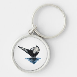 Staart van een walvis sleutelhanger