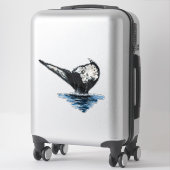 Staart van een walvis sticker (Koffer)