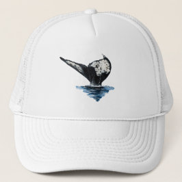Staart van een walvis trucker pet