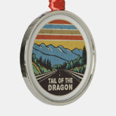 Staart van het Drakengebergte Metalen Ornament (Rechts)