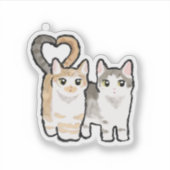 Staart van Liefde Sticker (Voorkant)