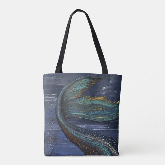 Staart van zeemeermin tote bag (Achterkant)