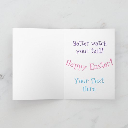 Staartbommel Feestdagen Kaart (Binnen)