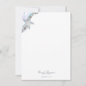 Staartbruiloft 4,5 x 6,25 inch kaart (Achterkant)