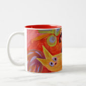 staarten en katten tweekleurige koffiemok (Links)