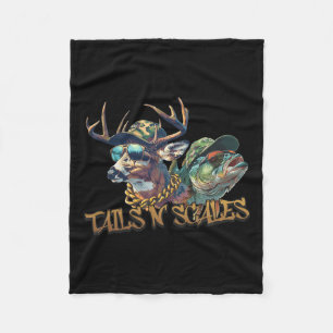 Staarten N Schalen Grappig Jagen Vader Dag Liefde  Fleece Deken