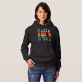 Staarten op paden Gordon Setter hond Funny Hiking Hoodie (Voorkant volledig)