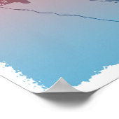 Staarten op Sunset Silhouette Poster (Hoek)