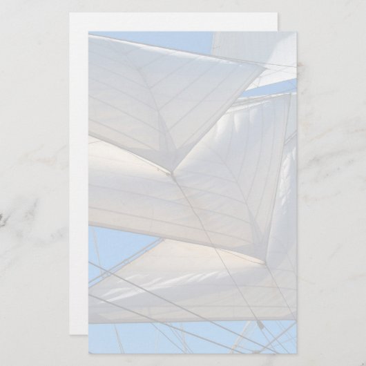 Staarten van een zeilschip briefpapier (Voorkant / Achterkant)