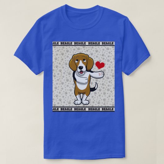 Staarten voor het brouwen van beagle en natte neuz t-shirt (Design voorkant)