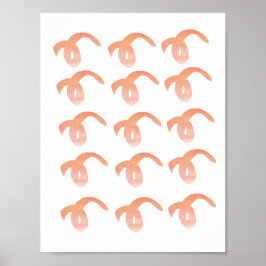 Staartenstaarten van boerderijdieren poster