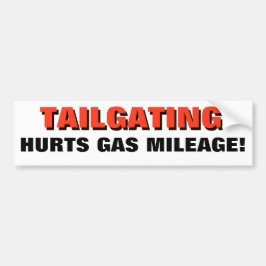 Staartkleppen doet pijn aan de benzinemijl! 3D Bumpersticker