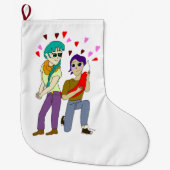 staartliefde grote kerstsok (Voorkant)