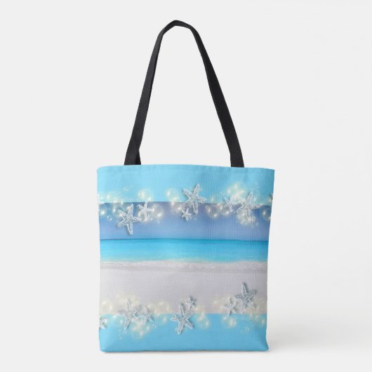 Staartparadijsblauwe wateren tropische bridde tote bag (Achterkant)