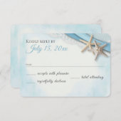  staartrog en Sky Blue Ribbon RSVP (Voorkant / Achterkant)