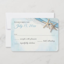staartrog en Sky Blue Ribbon RSVP Kaartje