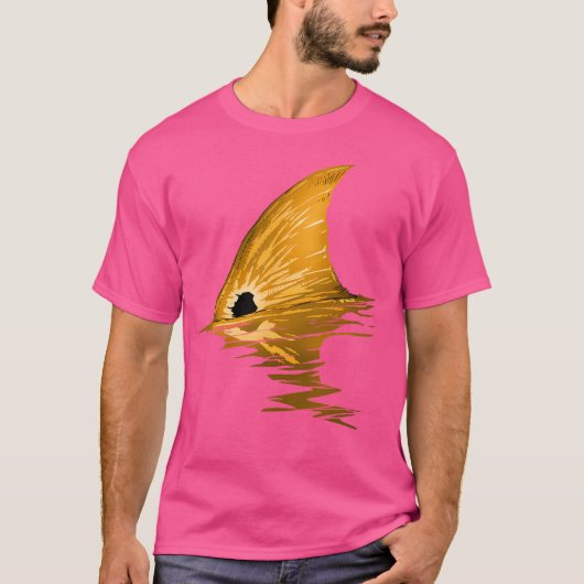 staartroodbaars rood trommelvis Shirt (Voorkant)
