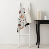 Staartshond hondenpatroon sherpa deken (In situ)