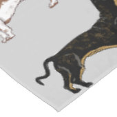 Staartshond hondenpatroon tafelkleed (Gekanteld)