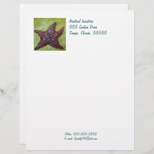 Staartspuitkop Custom Briefhoofd (Voorkant / Achterkant)