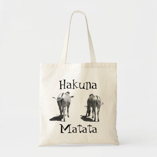 Staarttas van Hakuna Matata Tote Bag (Voorkant)