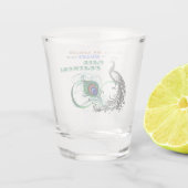 Staartveren Inspirerend Shotglas Shot Glas (Achterkant)