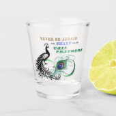 Staartveren Inspirerend Shotglas Shot Glas (Voorkant)