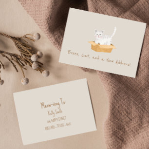 Staartverhalen van een nieuw huis aankondiging