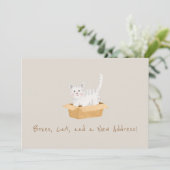 Staartverhalen van een nieuw huis aankondiging (Staand voorkant)