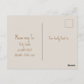 Staartverhalen van een nieuw huis briefkaart (Achterkant)