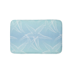 Staartvis Aqua Blue Beach Bath Mat