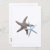 Staartvis Couple Felt White Coastal Wedding Kaart (Voorkant / Achterkant)