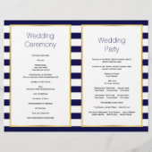 Staartvis en strepen gevouwen strandtrouwprogramma (Achterkant)