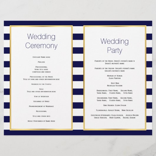 Staartvis en strepen gevouwen strandtrouwprogramma (Achterkant)