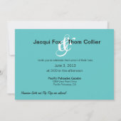 Staartvis Informal Beach Weddenschap Kaart (Achterkant)