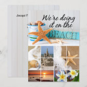 Staartvis Informal Beach Weddenschap Kaart (Voorkant / Achterkant)