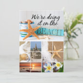 Staartvis Informal Beach Weddenschap Kaart (Staand voorkant)