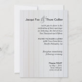 Staartvis Informal Beach Weddenschap Kaart (Achterkant)