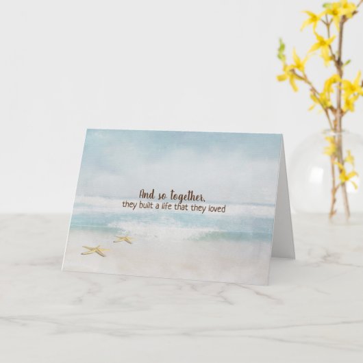 Staartvis op Ocean Beach Kaart (Gele Bloem)