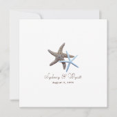Staartvis Paar Bride's Parents Names Wedding Kaart (Voorkant)